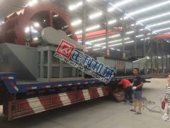 辽宁1275螺旋洗砂机、3000轮斗洗砂机昨日发货